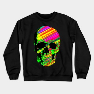 Retro 80s Skull Crewneck Sweatshirt